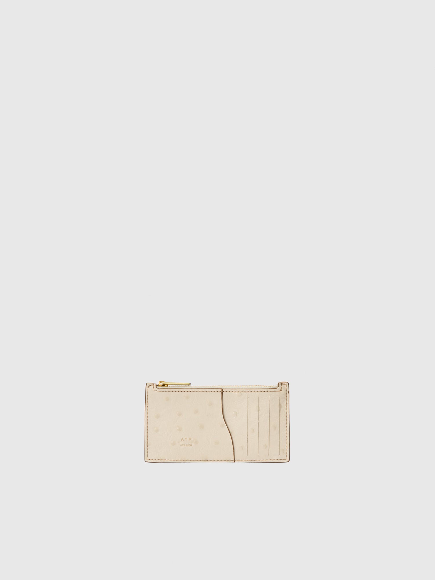 Moscosi Linen Printed Ostrich Card holder