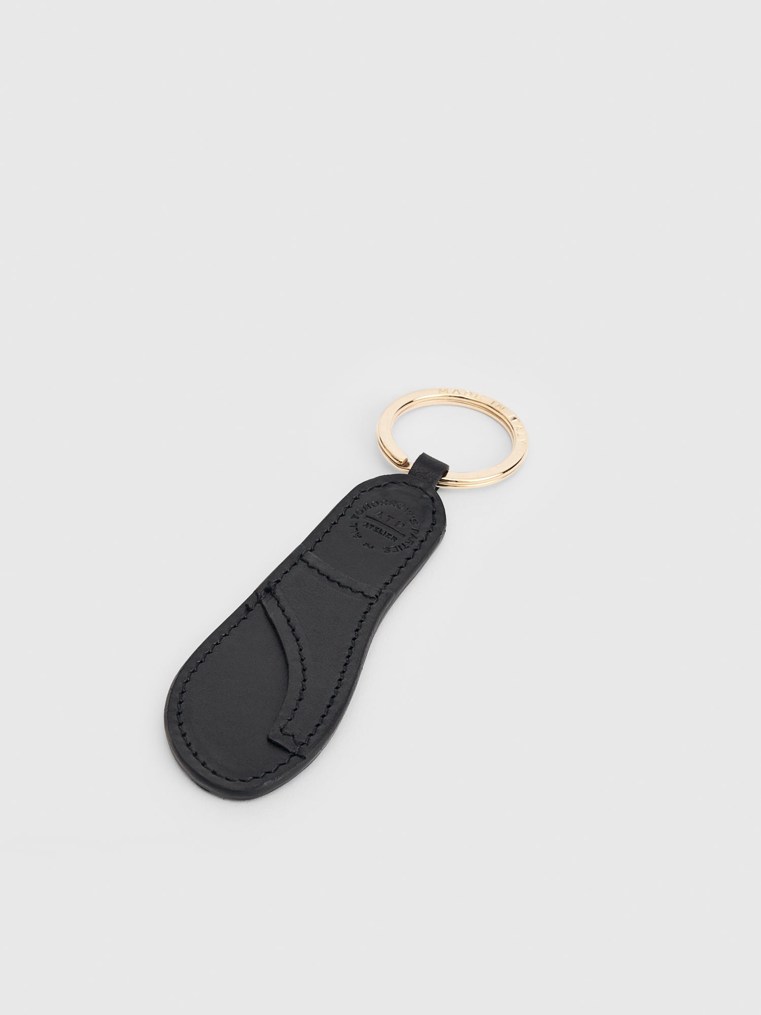 Rosina Black Leather Keyring