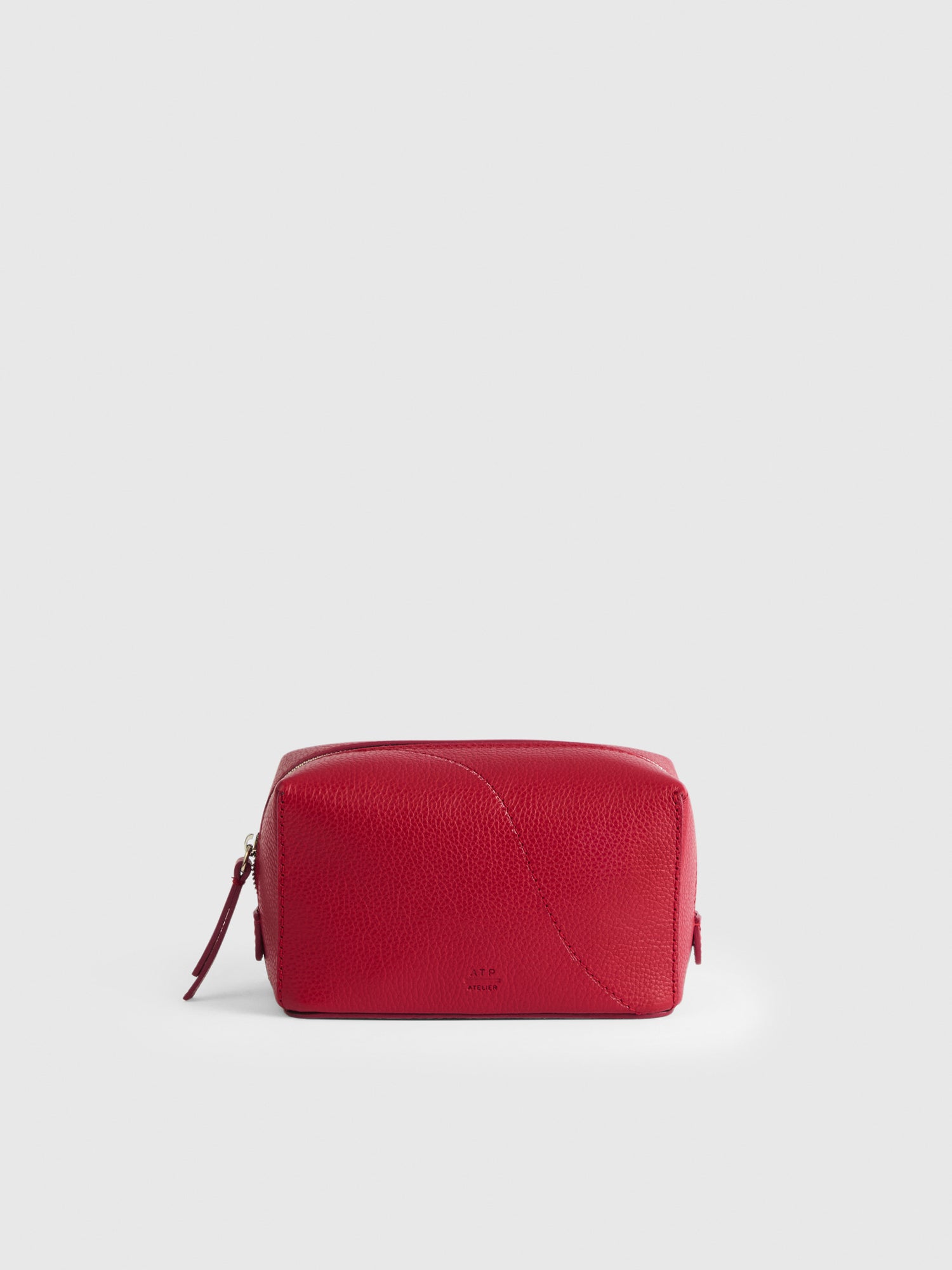 Capanne Melograno Grained Leather Beauty Bag