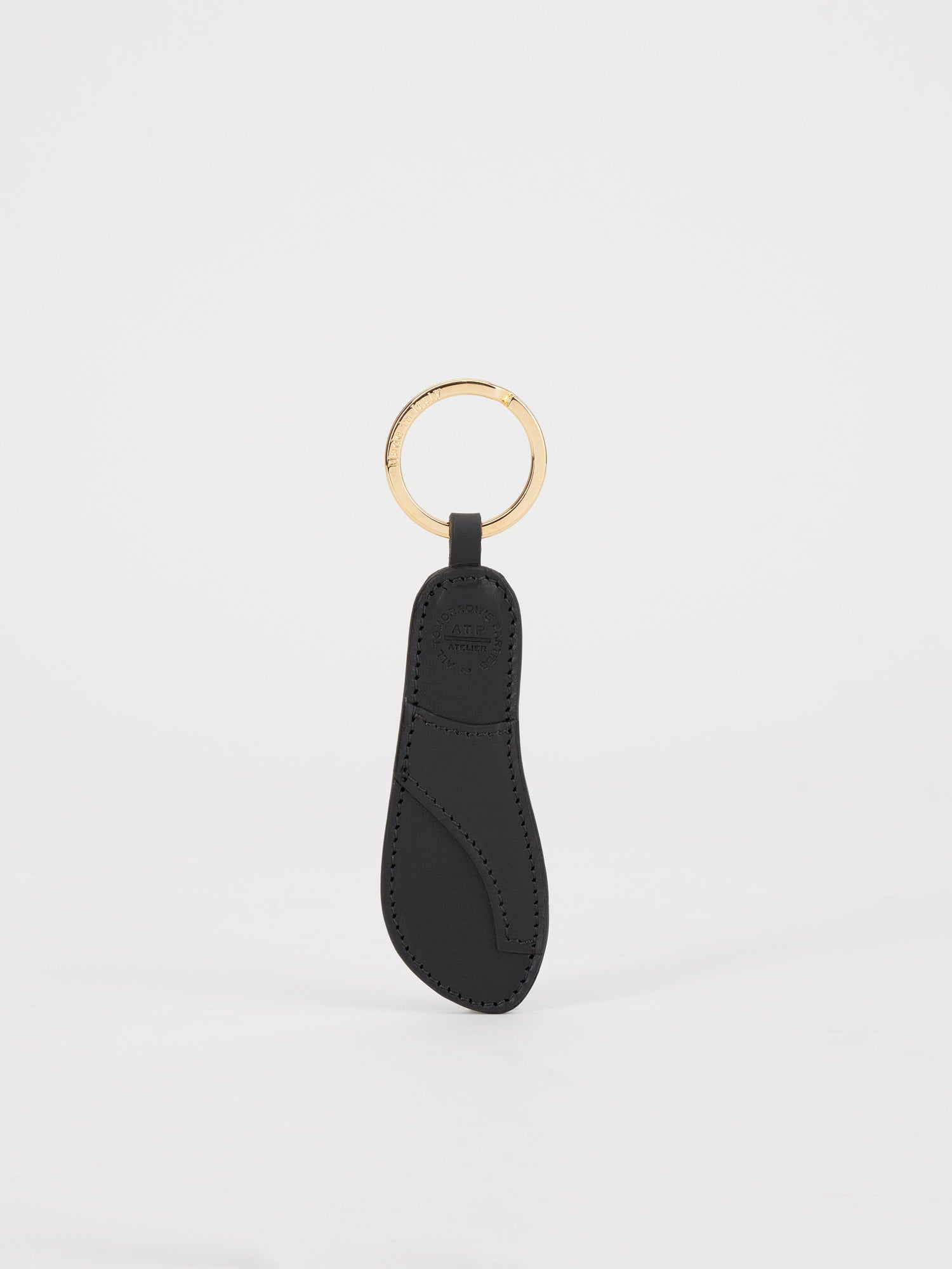 Rosina Black Leather Keyring