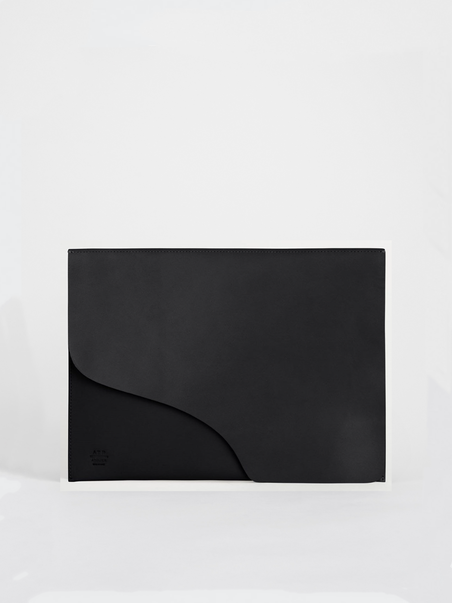 Sardegna Media Black Leather Laptop case